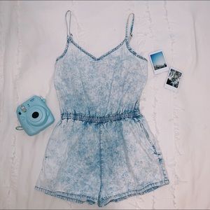 Acid Wash Romper